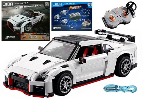 Klocki Konstrukcyjne Samochód Sportowy Biały 1322 el.