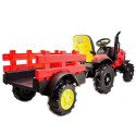 MEGA TRAKTOR Z PRZYCZEPĄ, KOŁA POMPOWANE, MIĘKKIE SIEDZENIE, PILOT/TT990D
