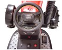 MEGA TRAKTOR Z PRZYCZEPĄ, KOŁA POMPOWANE, MIĘKKIE SIEDZENIE, PILOT/TT990D