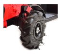 MEGA TRAKTOR Z PRZYCZEPĄ, KOŁA POMPOWANE, MIĘKKIE SIEDZENIE, PILOT/TT990D