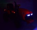 MEGA TRAKTOR Z PRZYCZEPĄ, KOŁA POMPOWANE, MIĘKKIE SIEDZENIE, PILOT/TT990D