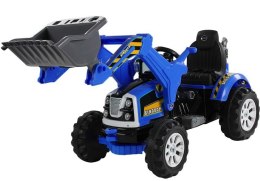 Traktor na akumulator z Łyżką Koparka Niebieski
