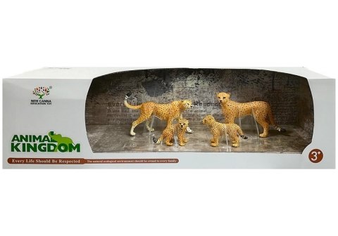 Gepard Figurki Edukacyjne Dzikie Zwierzęta 4 Sztuki Sawanna