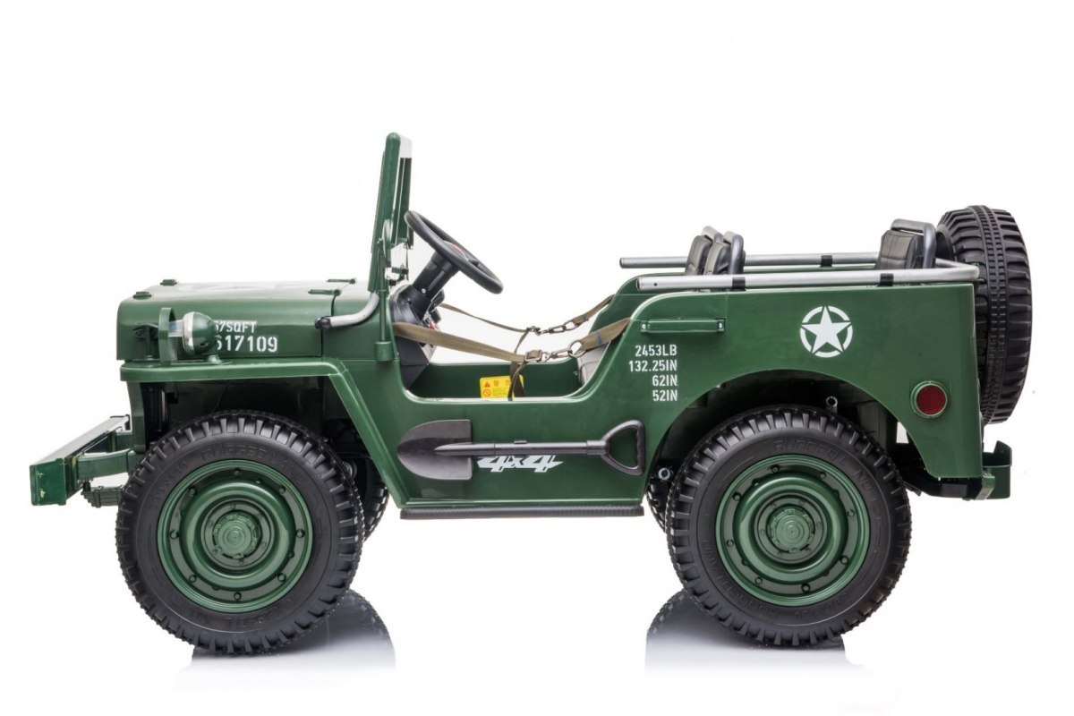 Pojazd Retro Wojskowy 4x4 Zielony