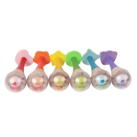 Drewniany Instrument Tęczowy Marakas Classic World