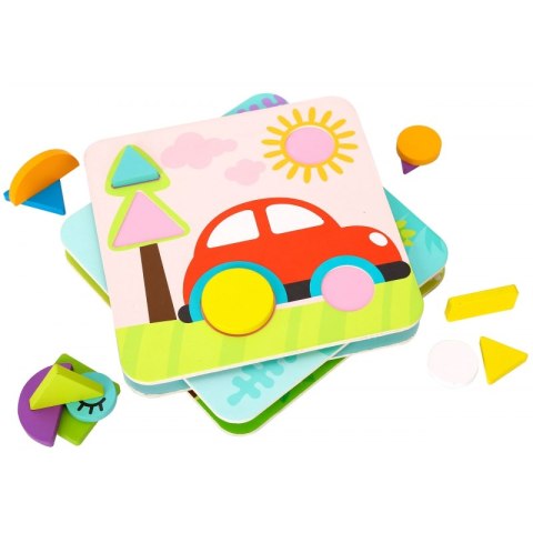TOOKY TOY Puzzle 4 w 1 Układnaka Klocki