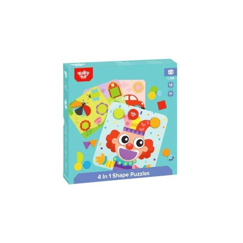 TOOKY TOY Puzzle 4 w 1 Układnaka Klocki