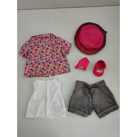 WOOPIE Kolorowe Ubranko dla Lalki Piesek Kurteczka Czapeczka 43-46 cm