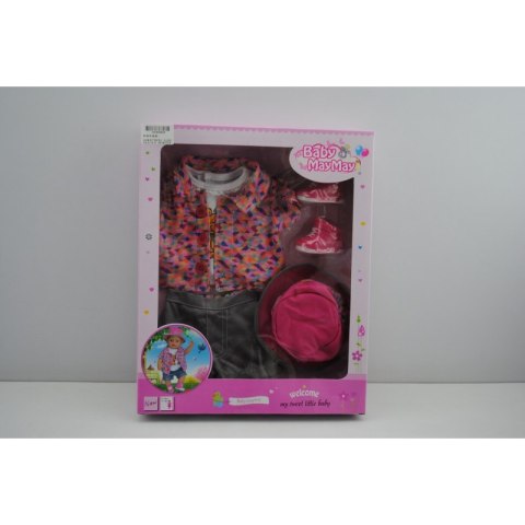 WOOPIE Kolorowe Ubranko dla Lalki Piesek Kurteczka Czapeczka 43-46 cm