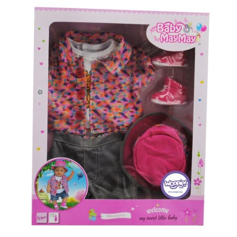 WOOPIE Kolorowe Ubranko dla Lalki Piesek Kurteczka Czapeczka 43-46 cm