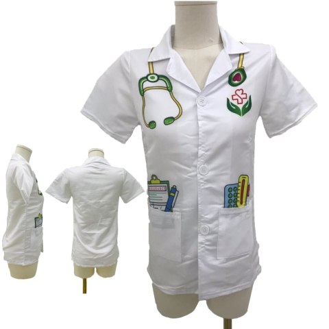 WOOPIE Ubranko Strój Lekarza Doktora dla Dzieci do ok. 120 cm