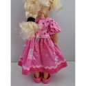 WOOPIE Ubranko dla Lalki Różowa Sukienka Króliczek 43-46 cm