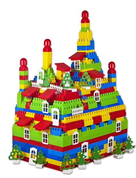 KLOCKI konstrukcyjne BAJA 1000 ELEMENTÓW NIEBIESKIE