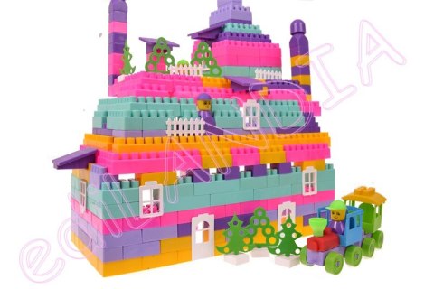 KLOCKI konstrukcyjne BAJA 1000 ELEMENTÓW RÓŻOWE