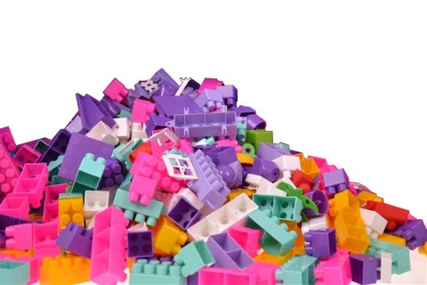 KLOCKI konstrukcyjne BAJA 1000 ELEMENTÓW RÓŻOWE