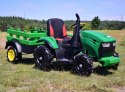 MEGA TRAKTOR Z PRZYCZEPĄ, KOŁA POMPOWANE, MIĘKKIE SIEDZENIE, PILOT, NOWOCZESNY PANEL, FUNKCJA BUJANIA/TT990D