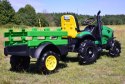 MEGA TRAKTOR Z PRZYCZEPĄ, KOŁA POMPOWANE, MIĘKKIE SIEDZENIE, PILOT, NOWOCZESNY PANEL, FUNKCJA BUJANIA/TT990D