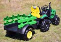 MEGA TRAKTOR Z PRZYCZEPĄ, KOŁA POMPOWANE, MIĘKKIE SIEDZENIE, PILOT, NOWOCZESNY PANEL, FUNKCJA BUJANIA/TT990D