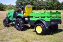 MEGA TRAKTOR Z PRZYCZEPĄ, KOŁA POMPOWANE, MIĘKKIE SIEDZENIE, PILOT, NOWOCZESNY PANEL, FUNKCJA BUJANIA/TT990D