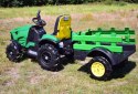 MEGA TRAKTOR Z PRZYCZEPĄ, KOŁA POMPOWANE, MIĘKKIE SIEDZENIE, PILOT, NOWOCZESNY PANEL, FUNKCJA BUJANIA/TT990D