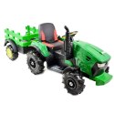 MEGA TRAKTOR Z PRZYCZEPĄ, KOŁA POMPOWANE, MIĘKKIE SIEDZENIE, PILOT, NOWOCZESNY PANEL, FUNKCJA BUJANIA/TT990D