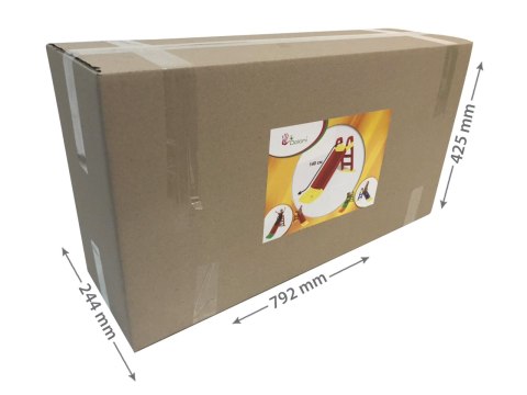 NAJWIĘKSZA ZJEŻDŻALNIA OGRODOWA XXL 140cm CZERWONO-ŻÓŁTA