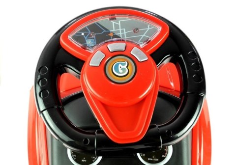 Jeździk dla Malucha 613W Gra + Świeci Czerwony