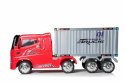 Pojazd Container Truck Czerwony + Naczepa