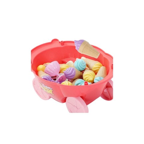 WOOPIE Sklep Wózek z Lodami Słodyczami Dźwięk Światło + 36 Akc