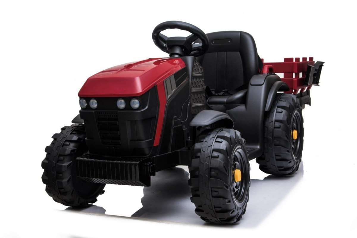 Traktor Titanium Z Przyczepą Czerwony