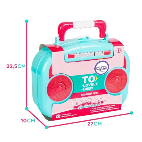 WOOPIE Zestaw Mały Lekarza Doktor w Walizce + 19 Akc.