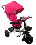 Wieloetapowy Rowerek Trójkołowy 6w1 T4 różowy R-Sport Obracany 360 stopni Koła EVA