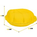 WOOPIE Piaskownica Muszelka Żółta Zamykana 2w1 Basen Suchy