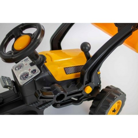 WOOPIE Ogromny Traktor Na Pedały Spychacz Żółty