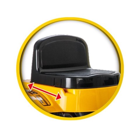 WOOPIE Ogromny Traktor Na Pedały Spychacz Żółty