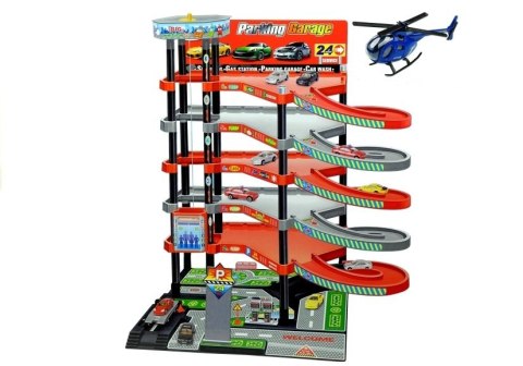 Garaż Parking 5 Pięter Zjeżdżalnia Winda + Pojazdy