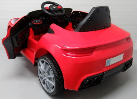 Cabrio AA5 czerwony, autko na akumulator, funkcja bujania