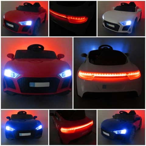 Cabrio AA5 czerwony, autko na akumulator, funkcja bujania