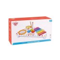 TOOKY TOY Centrum Muzyczne Ksylofon, Zębatki, Tarka, Bębenek, Talerz Pałeczki