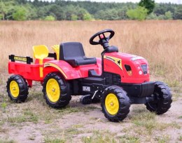 TRAKTOR NA PEDAŁY Z PRZYCZEPĄ I AKCESORIAMI/TR3001