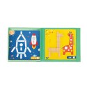 Tooky Toy Układanka Gra Logiczna Łamigłówki Klocki Magnetyczne dla Dzieci 49 el.