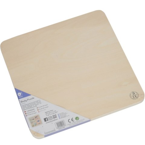 CLASSIC WORLD Tablica Edukacyjna Ciało Ludzkie Układanka Klocki Puzzle dla Dzieci Dopasuj 19 el.