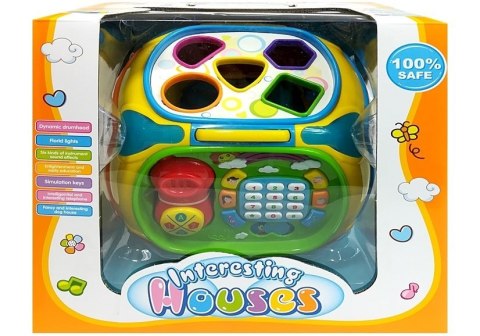 Interaktywny Sorter z Telefonem Nauka Kształtów Liczb Pianinko