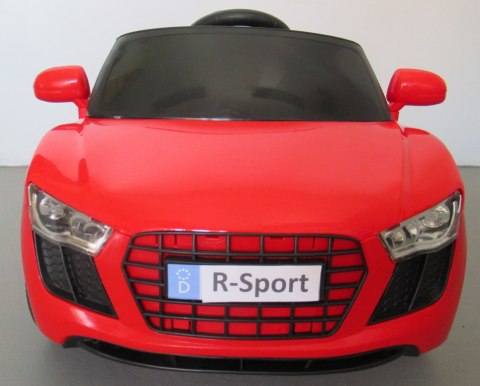 Cabrio AA4 czerwony, autko na akumulator, funkcja bujania