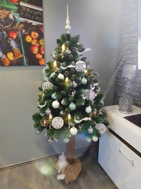 Choinka Sztuczna Sosna Diamentowa 180cm na Pniu Premium