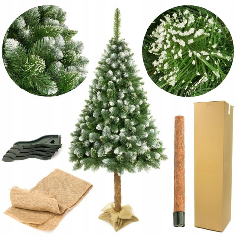 Choinka Sztuczna Sosna Diamentowa 220cm na Pniu Premium