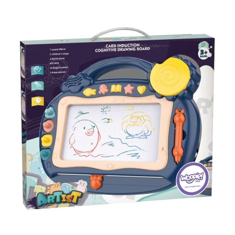 WOOPIE Znikopis Tablica Magnetyczna Kolorowa Stempelki