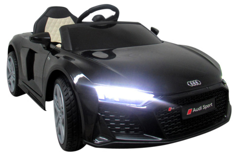 AUDI R8 Sport Czarny Auto na akumulator EVA Skóra pilot