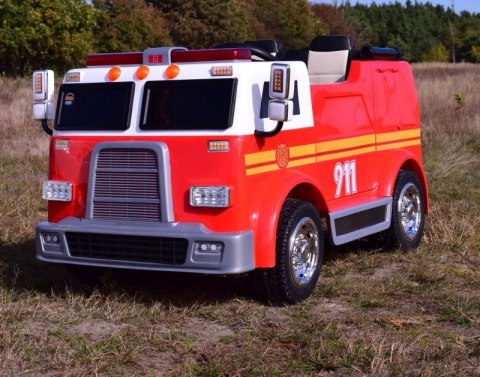 MEGA STRAŻ POŻARNA Z DŹWIĘKAMI, FUNKCJĄ BUJANIA, MEGAFONEM I DODATKOWYM WYPOSAŻENIEM, SUPER WERSJA/LL911