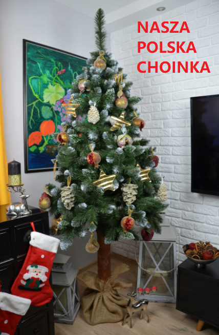 Choinka Sztuczna Sosna Diamentowa 180cm na Pniu Premium